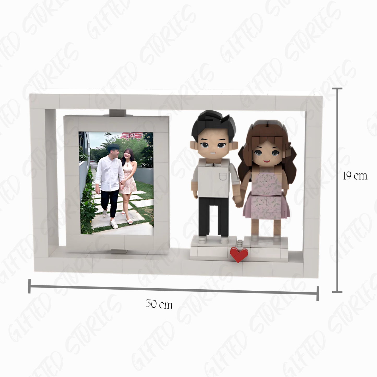 (Precious Times) Custom Block Buddy - White Photo Frame