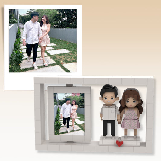 (Precious Times) Custom Block Buddy - White Photo Frame