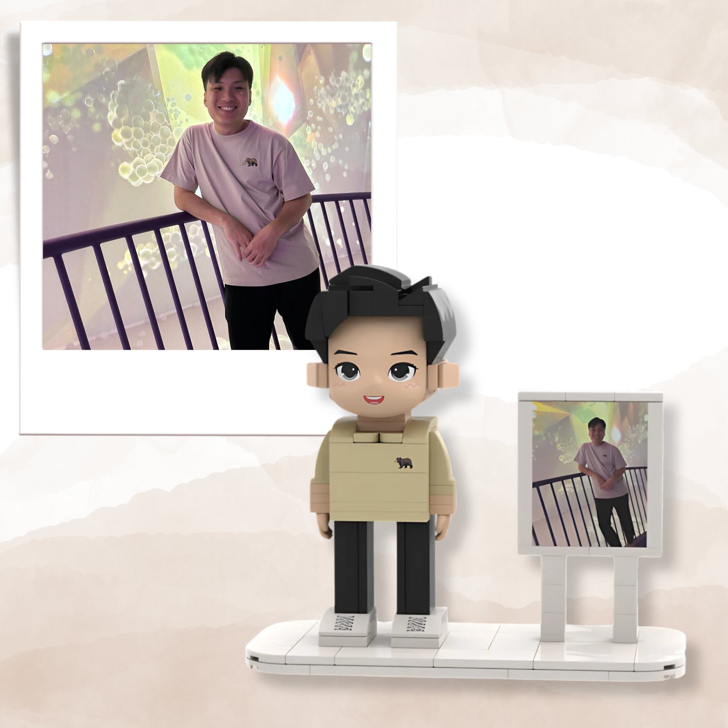 (Block Buddy) Individual Mini Block with Board Photo
