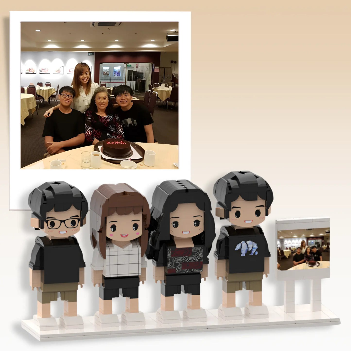 (Family and Friends) Customised Mini Blocks - Board Photo