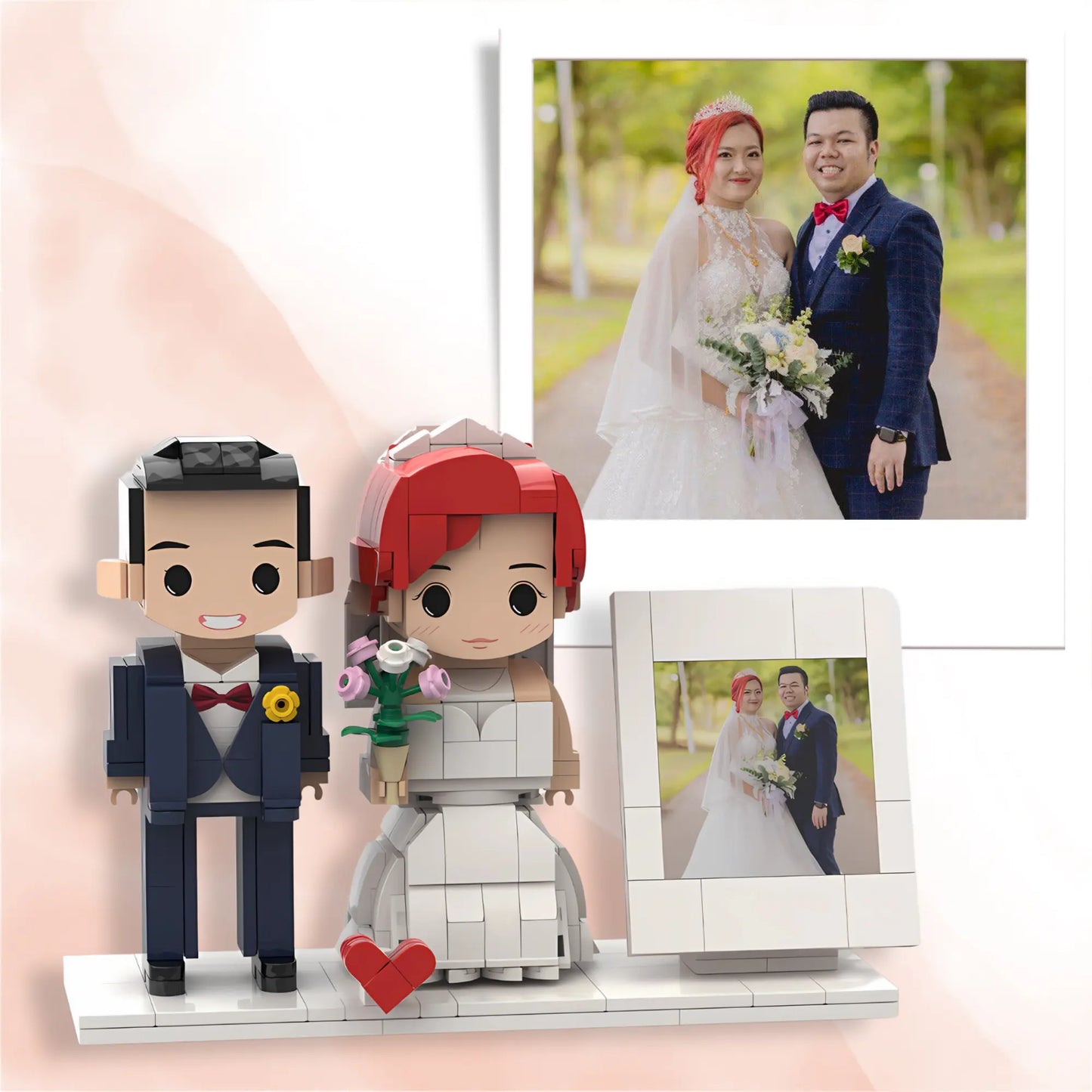 (Meant To Be) Custom Couple Blocks - Photo Frame