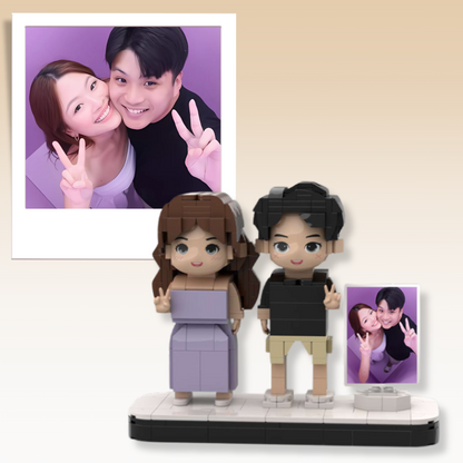 (Joyful Memories) Customised Couple Block Buddy with Photo