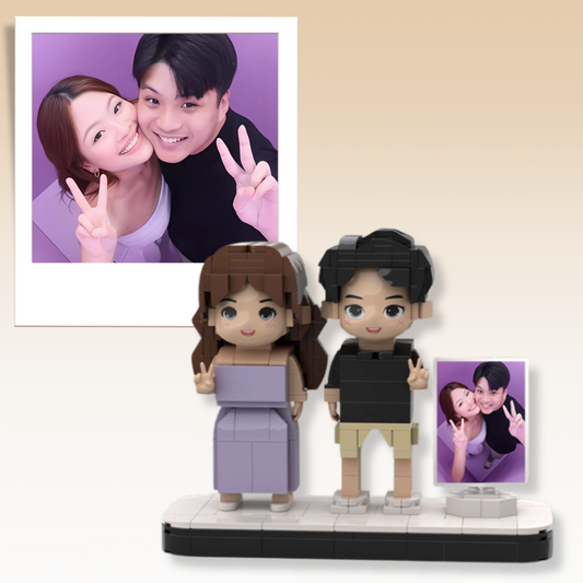(Joyful Memories) Customised Couple Block Buddy with Photo