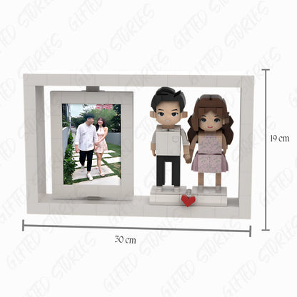 (Precious Times) Custom Block Buddy - White Photo Frame