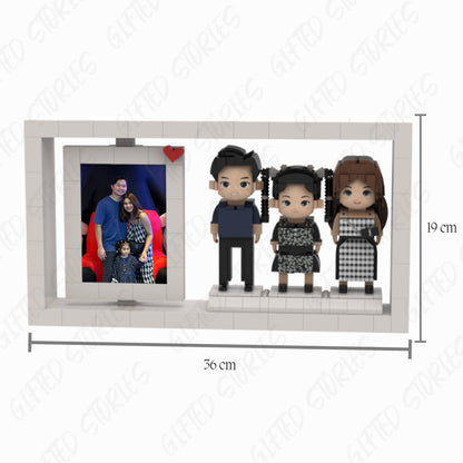 (Friends and Family) Customised Block Buddy - White Frame with Border