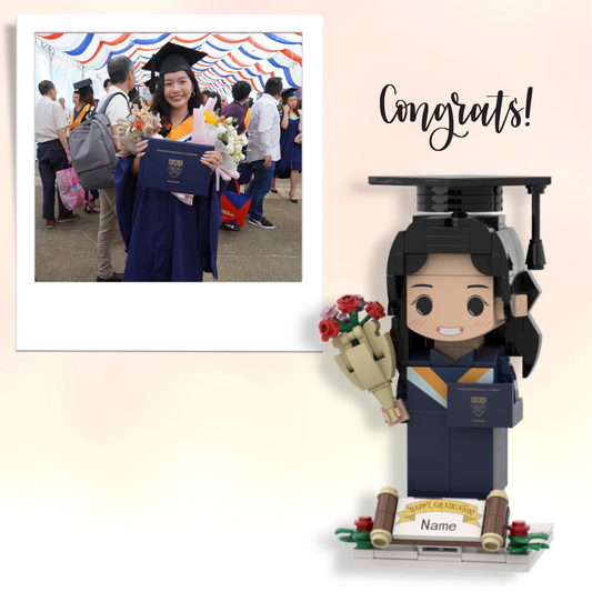 (Congrats) Basic Graduation Custom Mini Blocks