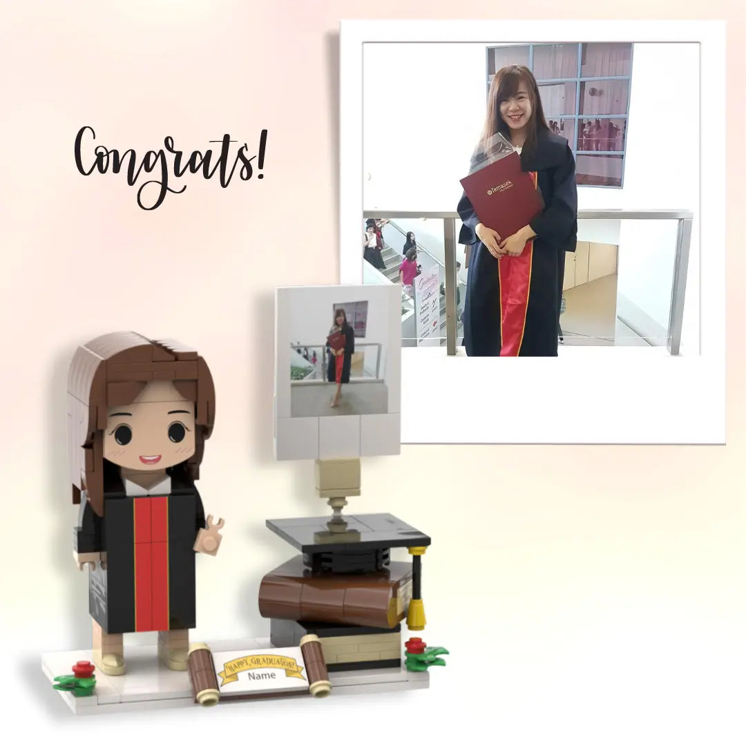 (Congrats) Graduation Custom Mini Blocks with Photo