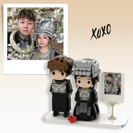 (XOXO) Mini Couple Blocks - Photo Stand