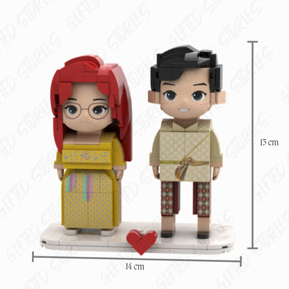 (Lovely Times) Customise Couple Block Buddy