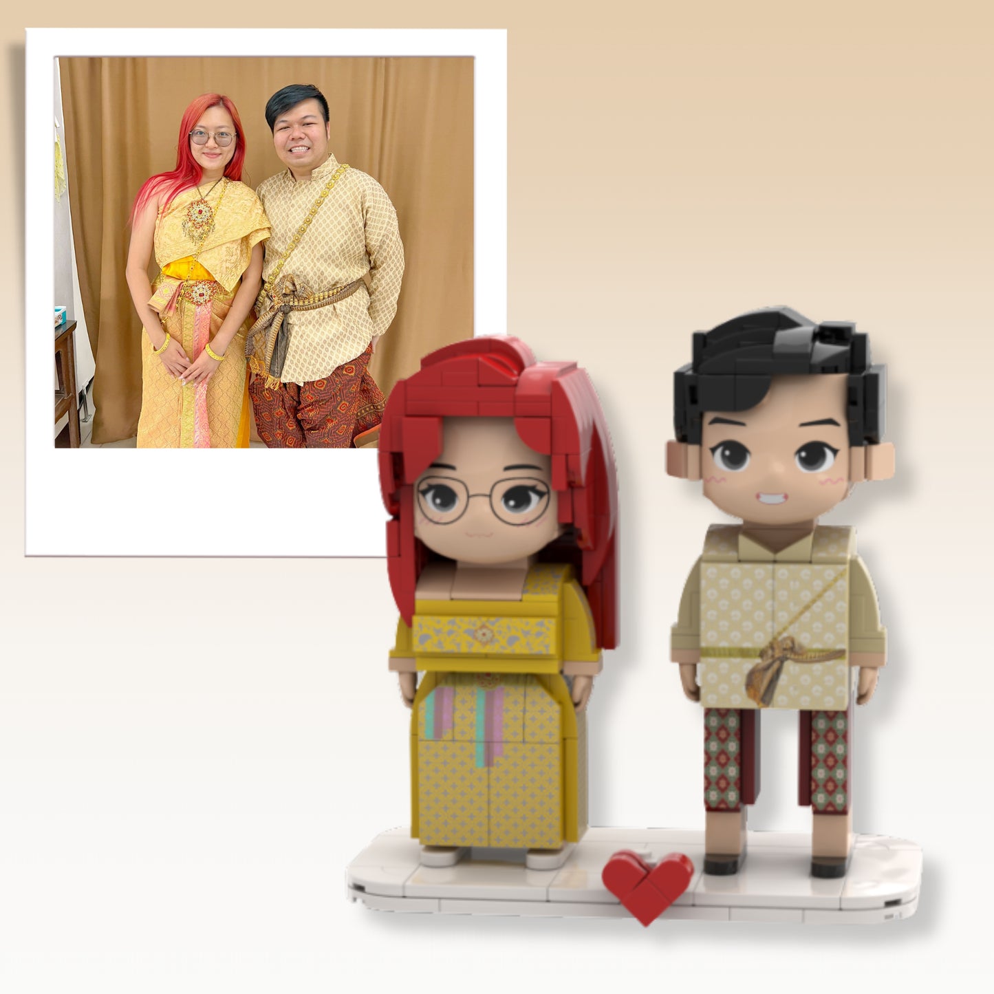 (Lovely Times) Customise Couple Block Buddy
