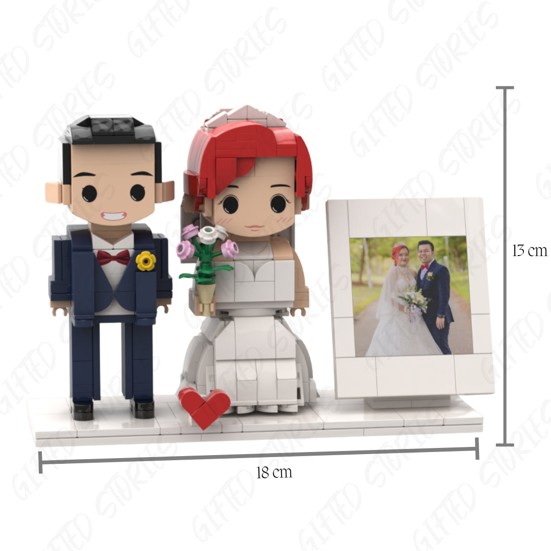 (Meant To Be) Custom Couple Blocks - Photo Frame